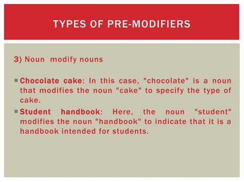 Image result for 100 Examples of Pre Modifiers