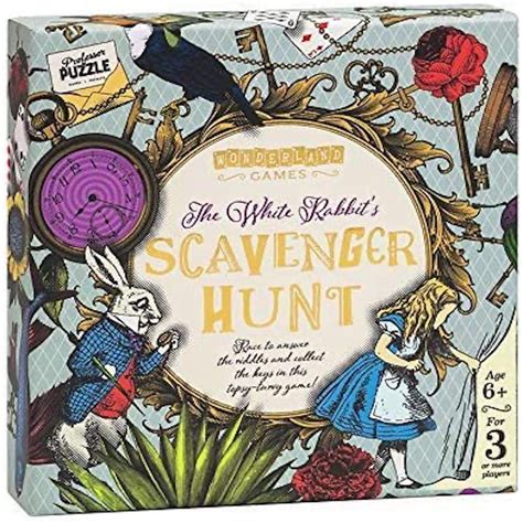 Buy The White Rabbit's Scavenger Hunt by Professor Puzzle. - Alice in ...