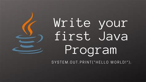Writing First Java Program 的图像结果