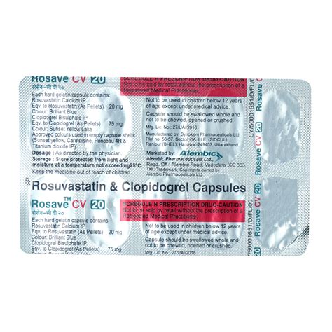 Rosave Cv 20mg Capsule 10's Price, Uses, Side Effects, Composition ...