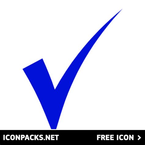 Free Blue Check Mark Tick SVG, PNG Icon, Symbol. Download Image.