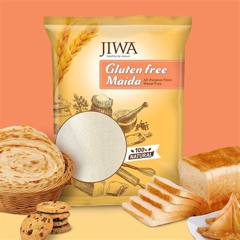 JIWA healthy by nature Gluten Free Multigrain Maida Flour | Ideal for ...