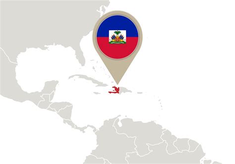 Haiti on World map 6935628 Vector Art at Vecteezy