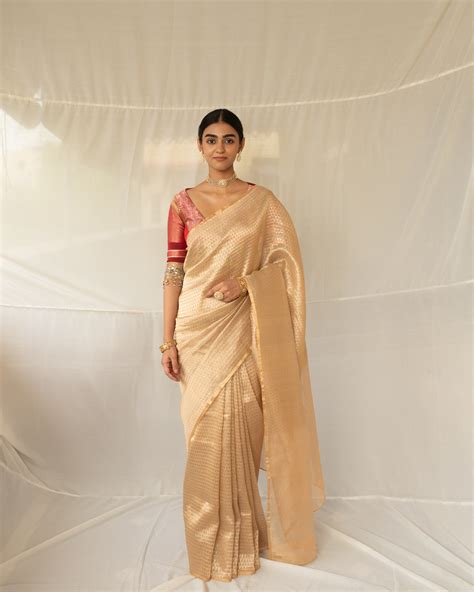 Buy Chanderi Silk Sarees Online at Priyanka Raajiv