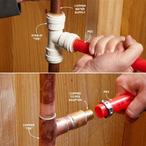 Connecting PEX to Copper Pipe 的图像结果