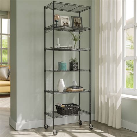 Rebrilliant Hipson 6-Shelf Adjustable Storage Shelving Unit Steel ...