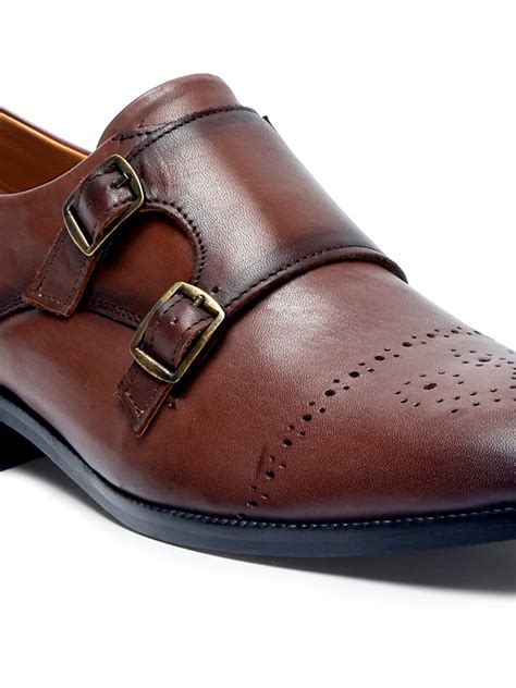 Buy Handmade Premium Italian Leather Double Monks - Louis Stitch