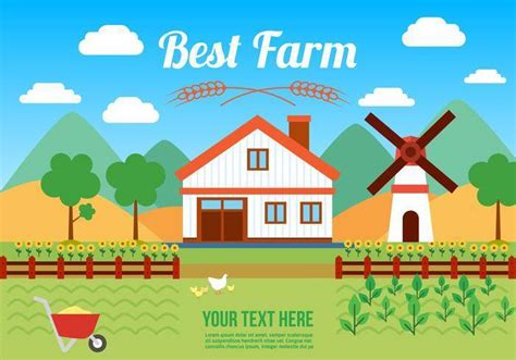 免费农业农场矢量图 - NicePSD 优质设计素材下载站
