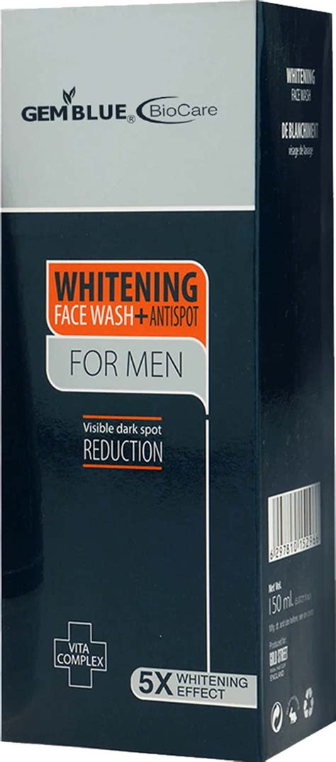 Buy GEMBLUE BIOCARE WHITENING FACE WASH FOR MEN 150ML Online & Get Upto ...