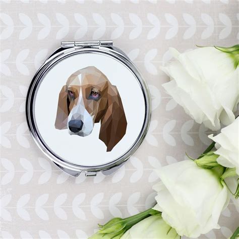 A Pocket Mirror With a Basset Hound Dog. A New Collection With the ...