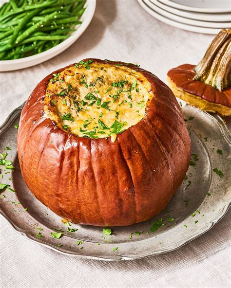 Vegetarian Stuffed Pumpkin Recipe | Thanksgiving Main Dish