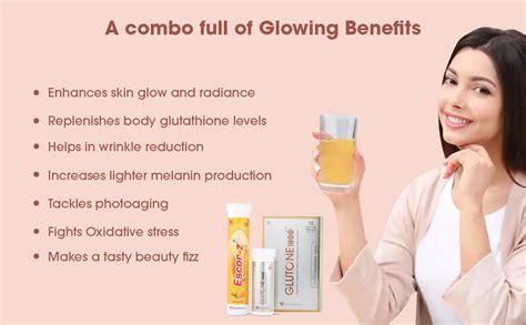 Glutone 1000 & Escor-Z Combo Pack| Setria L-Glutathione, Vitamin C ...