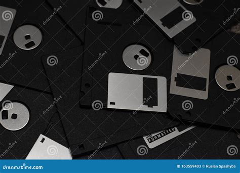 Set of Floppy Disks in 3.5 Inch Format with 1 Stock Image - Image of saving, obsolete: 163559403