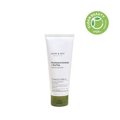 Mary&May Houttuynia Cordata + Tea Tree Cleansing Foam 150ml - Maccaron