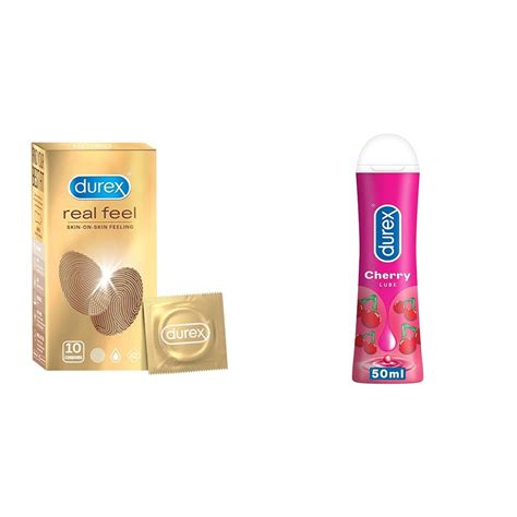 Buy Durex Real Feel Condoms for Men - 10 Count| For Real Skin on Skin ...