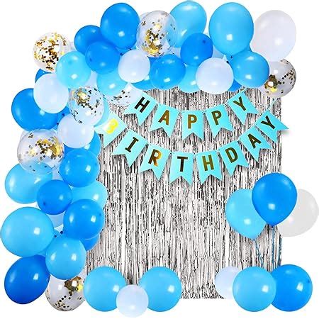 Party Propz Happy Birthday Decoration Kit 44Pcs Set for Husband Boys ...