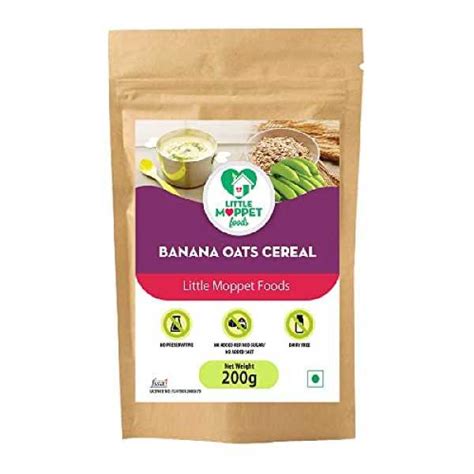 Little Moppet Foods Banana Oats Cereal (200 Gram) Price in India, Specs ...