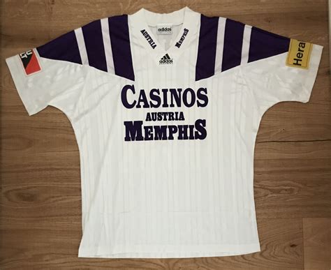 FK Austria Wien Away football shirt 1992 - 1993. Sponsored by Austria Memphis