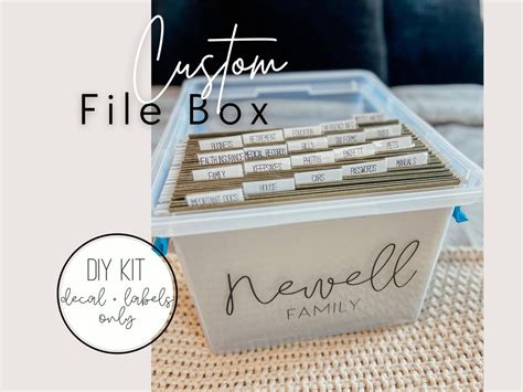 Image result for File Box Labelled