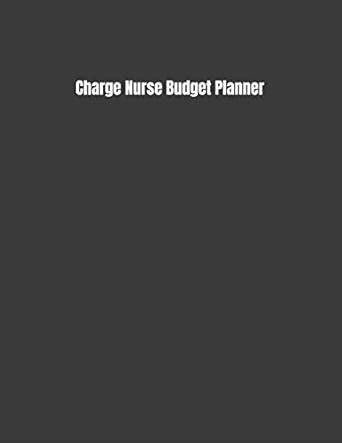 Buy Charge Nurse Budget Planner: Expense Finance Budget By A Year ...