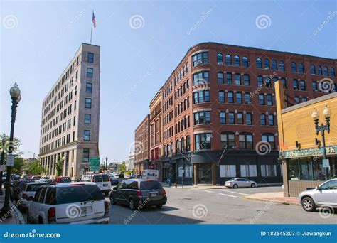 Historic Commercial Buildings, Lynn, Massachusetts, USA Editorial ...