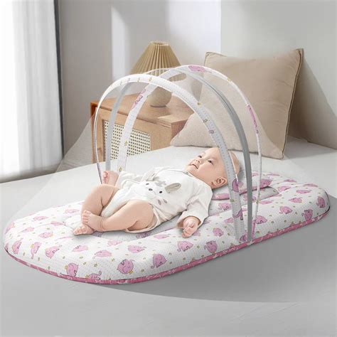 Baby Bedding with Mosquito Net – Cozy, Foldable & Travel-Friendly