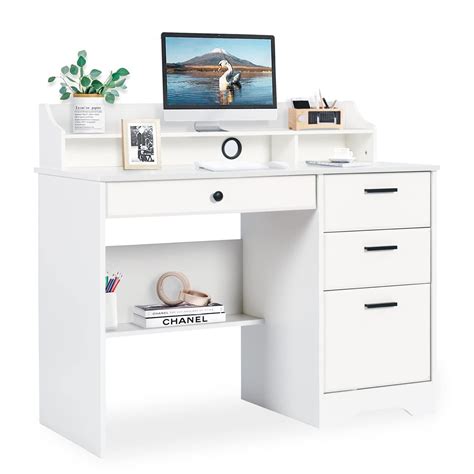Image result for White Computer Desk Amazon