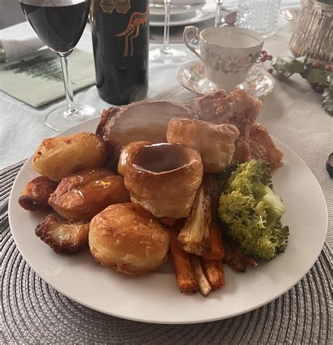 Rate my wife’s new year day dinner, a rib of pork and all the trimmings ...