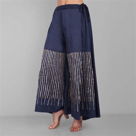 Dhanak Blue Kurta and Sharara - Set of 3 – Mera Rang