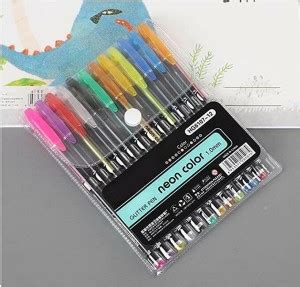 VINMOT Neon Color Gel and Glitter Pens Set for Drawing and Arts (12 ...