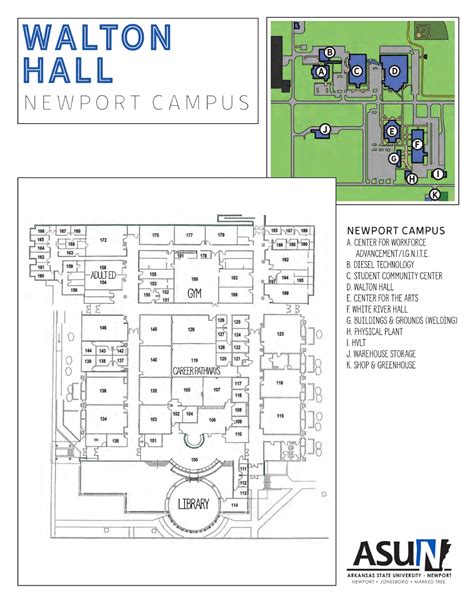 Arkansas State University Newport Campus Map (2025-2015) - All Maps