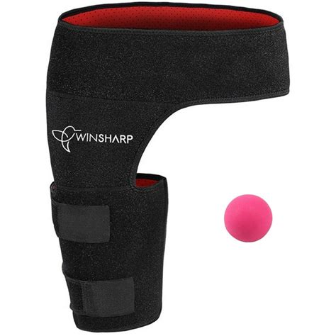 Groin Support Brace & BONUS Massage Ball | Thigh Wrap Adjustable ...