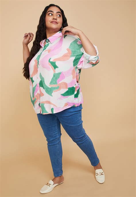 Buy Women Abstract Printed Shirt Online at just Rs. 899.0 ...