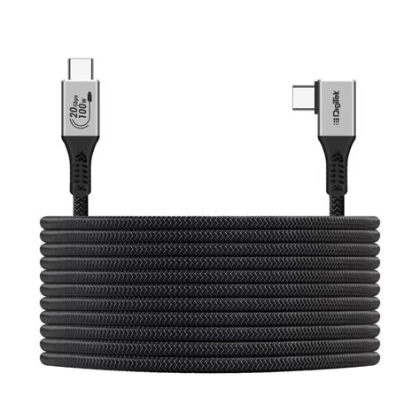 Digitek® (DC 5M-TC2C 3.2) Type-C to C Right Angle Tethering Cable, 5M ...
