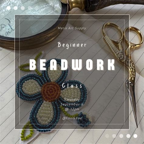 Beginner Beadwork Class, Finn&Fae, Red Deer, 6 September 2025 | AllEvents