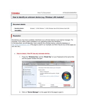 Fillable Online How to identify an unknown device (e.g. Wireless LAN ...