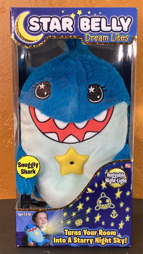 Buy Star Belly Plush Dream Lites Blue Snuggly Shark Huggable Night ...
