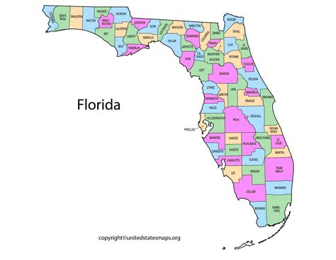 Florida County Map | Map of Florida Counties and Cities