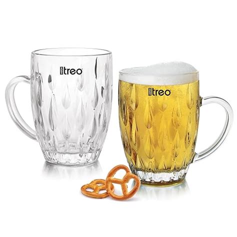 Buy Treo by Milton Lennox Beer Mug Glasses for Beer, Juice, Mocktail ...