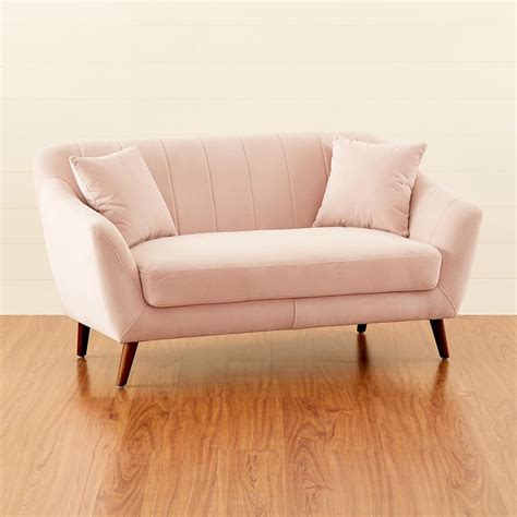 Buy Ivy Velvet 2-Seater Sofa - Pink from Home Centre at just INR 74950.0