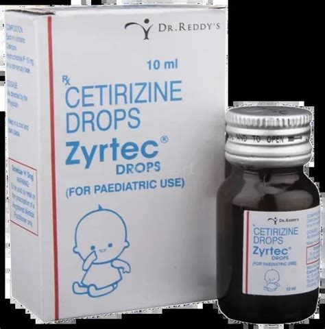 ZYRTEC DROPS 10 ML Price, Uses, Side Effects & Substitutes | Medkart