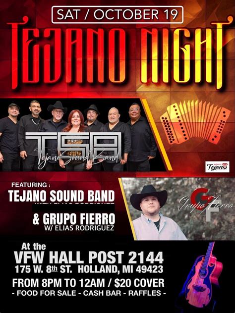 Tejano Sound Band, 175 West 8th St, Holland, MI, United States ...