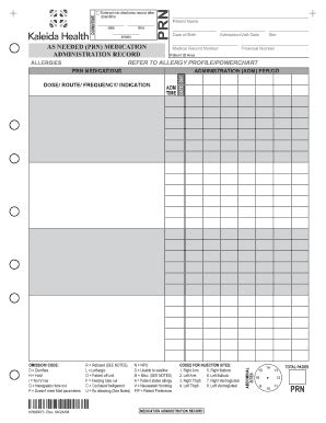 Fillable Online AS NEEDED (PRN) MEDICATION Fax Email Print - pdfFiller