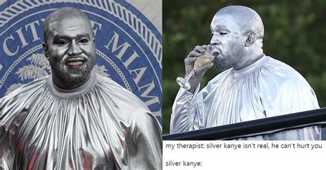 A HeadToToe Silver Kanye West Gave Us Some Golden Memes