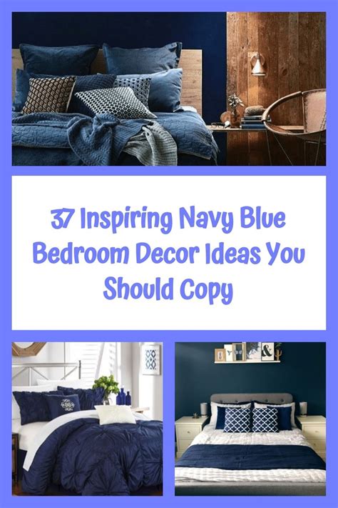 bedroom inspirations navy blue