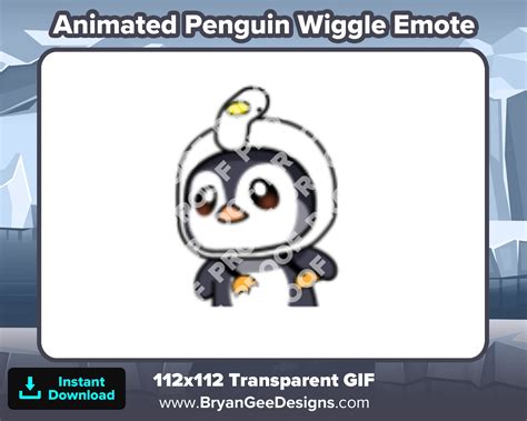 Animated Penguin Wiggle Emote for Twitch or Discord - Etsy India