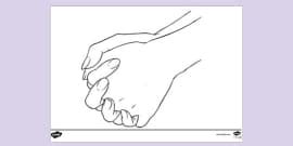 Two Children Praying Colouring | Colouring Sheets - Twinkl