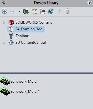 Create Forming Tool SolidWorks 的图像结果