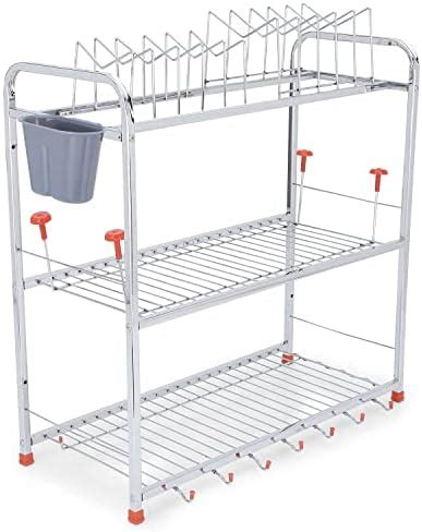 AVAIL Stainless Steel Over Sink Dish Drainer Rack | Space Saving Dish ...