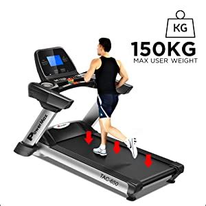 Buy PowerMax Fitness TAC-650 4HP (6HP Peak) Motorized Treadmill with ...